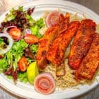 Best Salmon with Rice & salad in Portland, OR